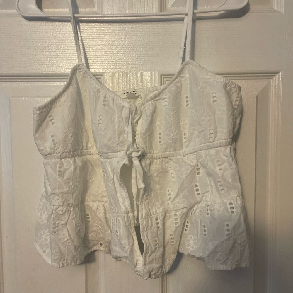 White Eyelet Women’s Top